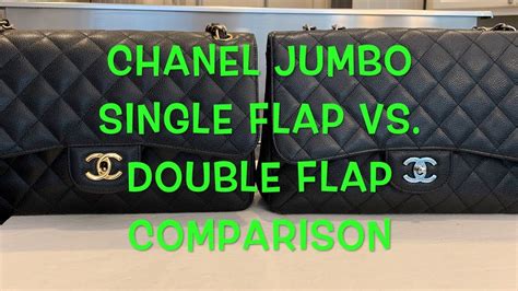 single flap vs double flap chanel|chanel double flap jumbo.